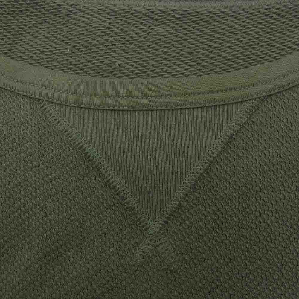PORTER CLASSIC ポータークラシック FRENCH THERMAL CREWNECK フレンチサーマル クルーネック カーキ系 L【中古】