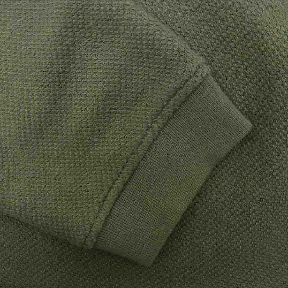 PORTER CLASSIC ポータークラシック FRENCH THERMAL CREWNECK フレンチサーマル クルーネック カーキ系 L【中古】