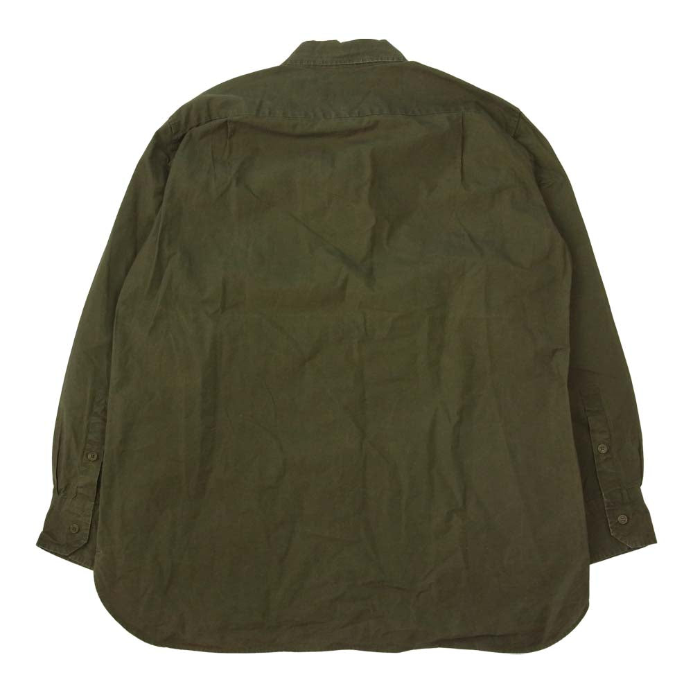 ケイシーケイシー 21SS 16HC212 BIG RACCOUCIE SHIRT LWAX ワックスコットン ビッグシルエット シャツ カーキ系 M【中古】