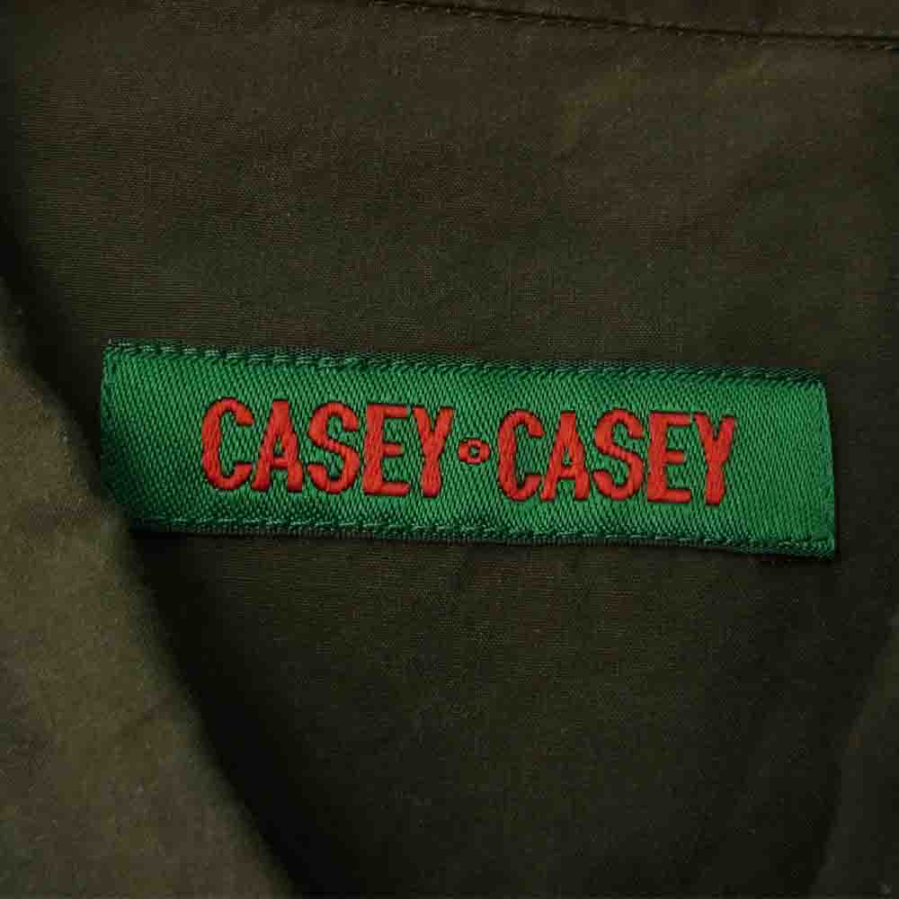 ケイシーケイシー 21SS 16HC212 BIG RACCOUCIE SHIRT LWAX ワックスコットン ビッグシルエット シャツ カーキ系 M【中古】