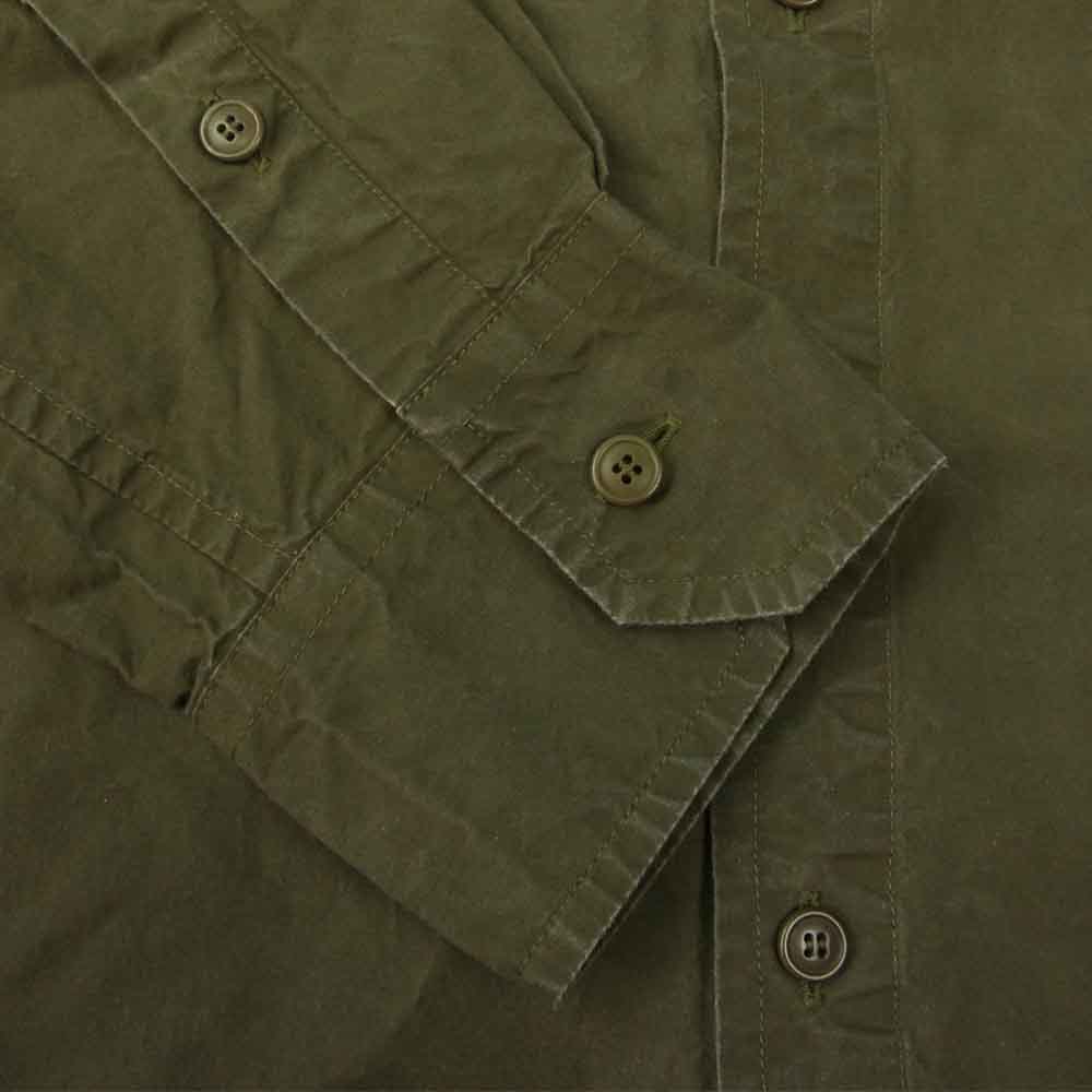 ケイシーケイシー 21SS 16HC212 BIG RACCOUCIE SHIRT LWAX ワックスコットン ビッグシルエット シャツ カーキ系 M【中古】