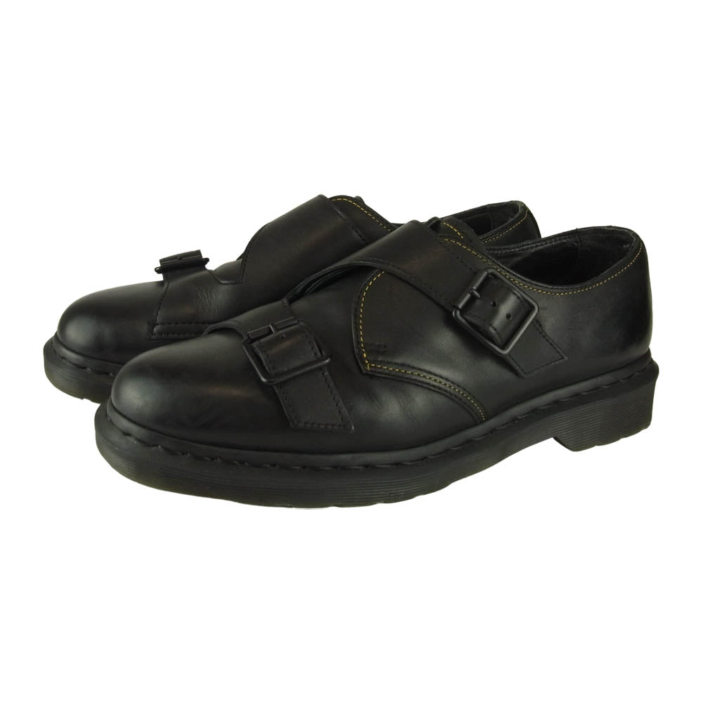 Yohji Yamamoto ヨウジヤマモト Dr.MARTENS ドクターマーチン 19SS MONK STRAP YY ダブルモンクストラップ シューズ ブラック系 UK9【中古】