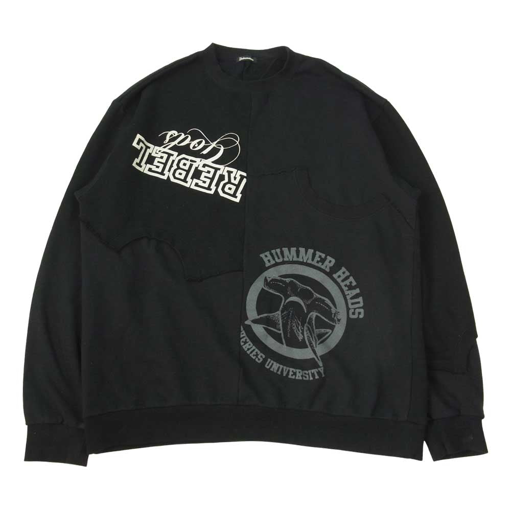 UNDERCOVER アンダーカバー 22SS UI1B4801 Undercoverism アンダーカバーイズム 再構築 スウェット ブラック系 5【中古】