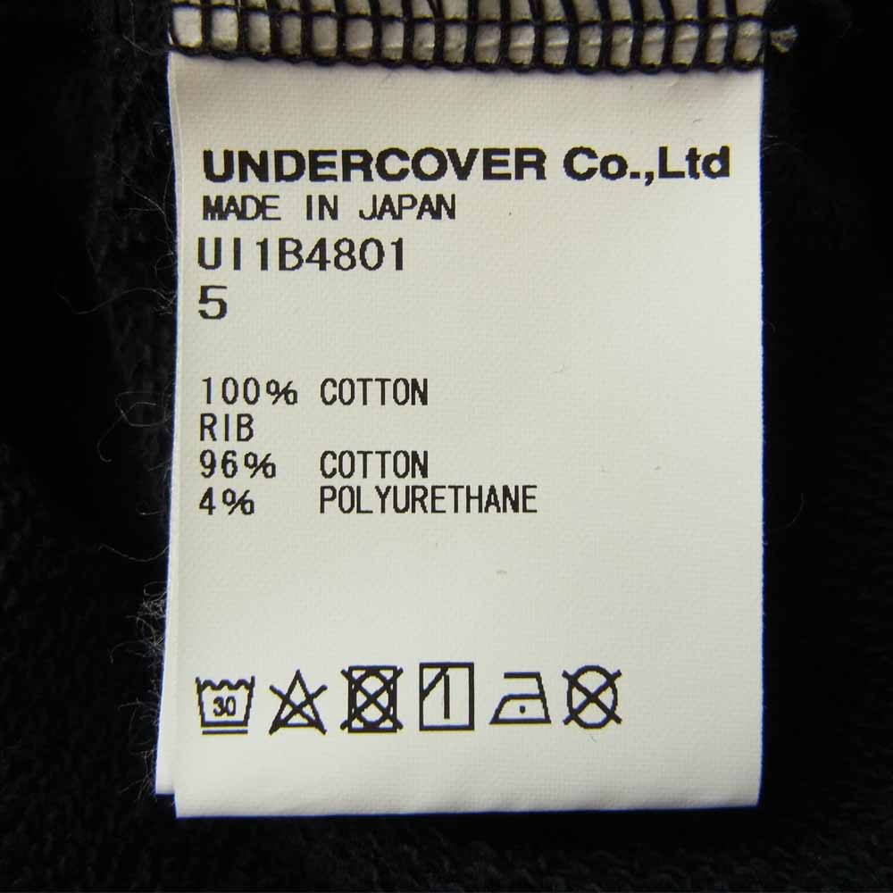 UNDERCOVER アンダーカバー 22SS UI1B4801 Undercoverism アンダーカバーイズム 再構築 スウェット ブラック系 5【中古】