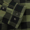 OFF-WHITE オフホワイト 国内正規品 イーストランドタグ 21AW OMGA133F21FAB001 Plaid flannel shirt バックアロー ブロックチェック フランネル シャツ ブラック系 カーキ系 XL【美品】【中古】