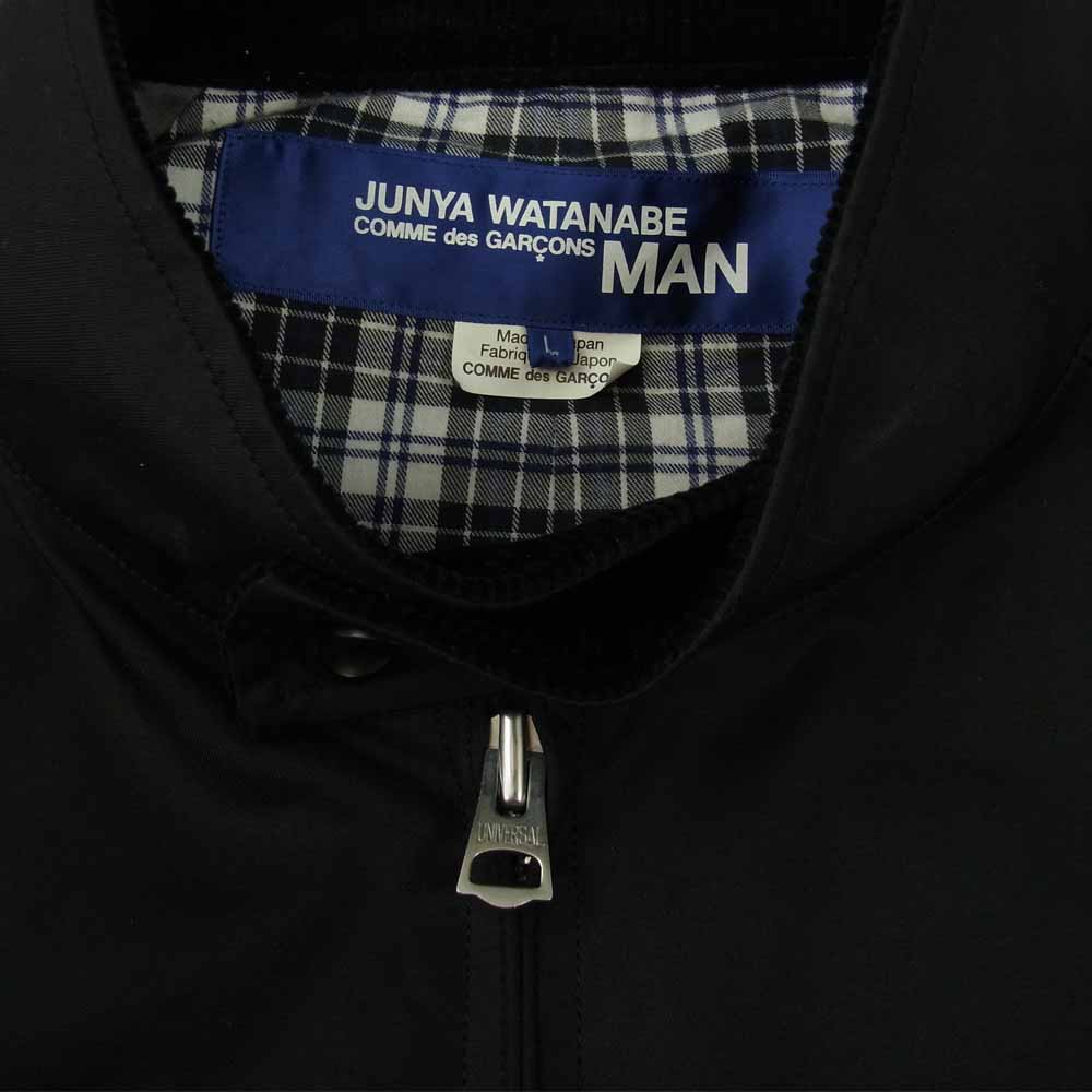 JUNYA WATANABE COMME des GARCONS MAN ジュンヤワタナベコムデギャルソンマン 21AW WH-J031  綿エステルギャバ スイングトップ ブラック系 L【美品】【中古】