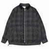 Sacai サカイ 22SS 22-02699M Buffalo Check L/S Shirts ドローコード バッファローチェック シャツジャケット グレー系 4【美品】【中古】