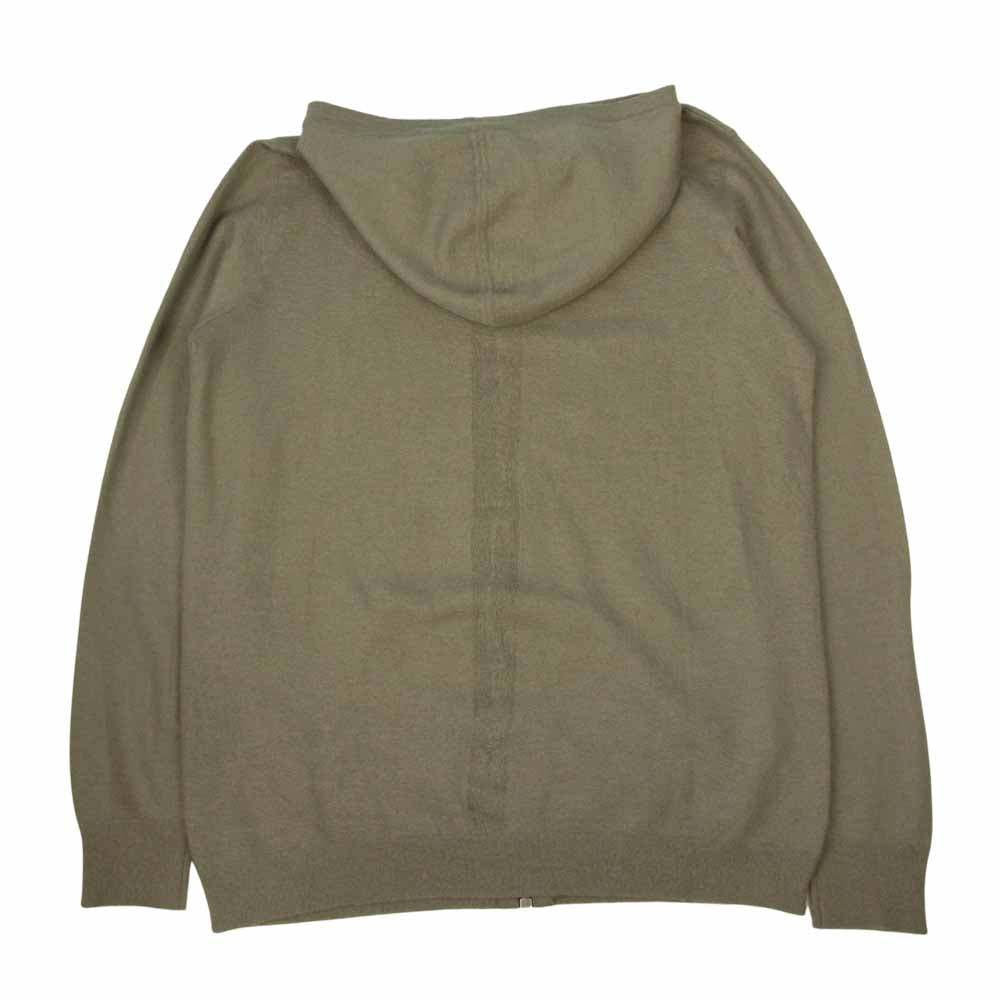 Rick Owens リックオウエンス 20AW RU20F3614-WSB Cashmere Hoodie カシミヤ100％ ニット ジップパーカー ブラウン系 L【美品】【中古】