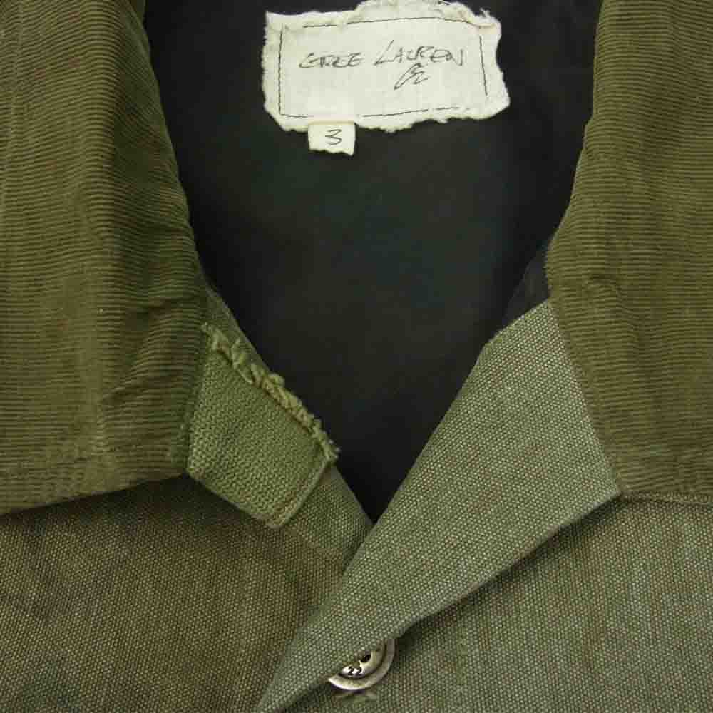 グレッグローレン 国内正規品 DUFFLE BAG BOXY WORK JACKET ダッフルバッグ ボクシー ワークジャケット カーキ系 3【美品】【中古】