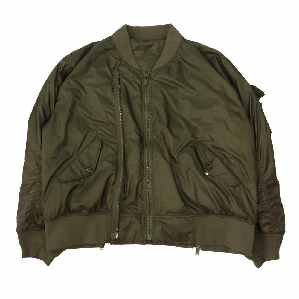 UNDERCOVER アンダーカバー 22SS UC1B4208 ジップ MA-1 ミリタリー フライト ブルゾン ジャケット カーキ系 4【中古】