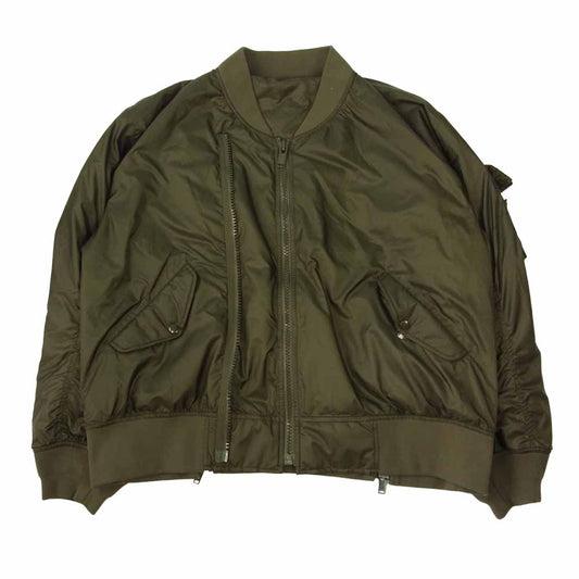 UNDERCOVER アンダーカバー 22SS UC1B4208 ジップ MA-1 ミリタリー フライト ブルゾン ジャケット カーキ系 4【中古】