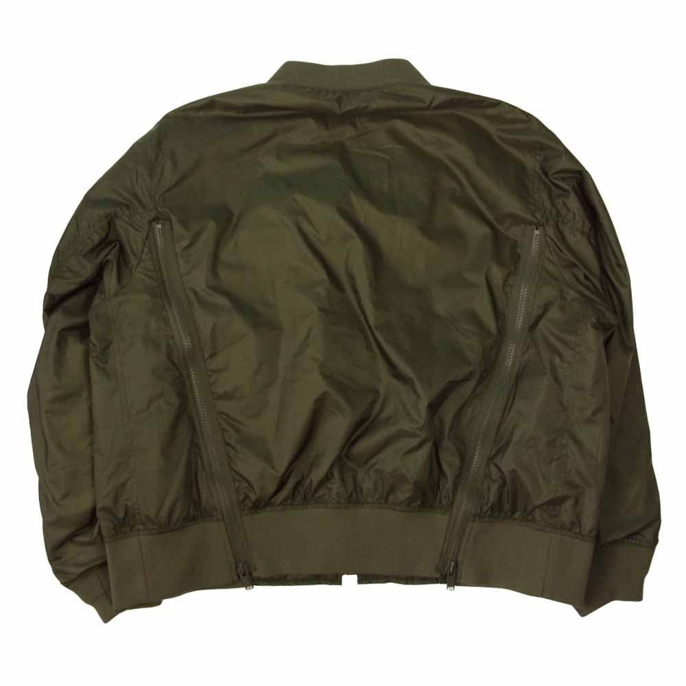UNDERCOVER アンダーカバー 22SS UC1B4208 ジップ MA-1 ミリタリー フライト ブルゾン ジャケット カーキ系 4【中古】