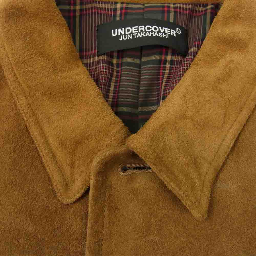 UNDERCOVER アンダーカバー 21SS UC1A4205 裏地 チェック スエード ジャケット ブラウン系 4【中古】
