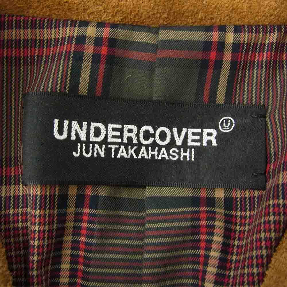 UNDERCOVER アンダーカバー 21SS UC1A4205 裏地 チェック スエード ジャケット ブラウン系 4【中古】