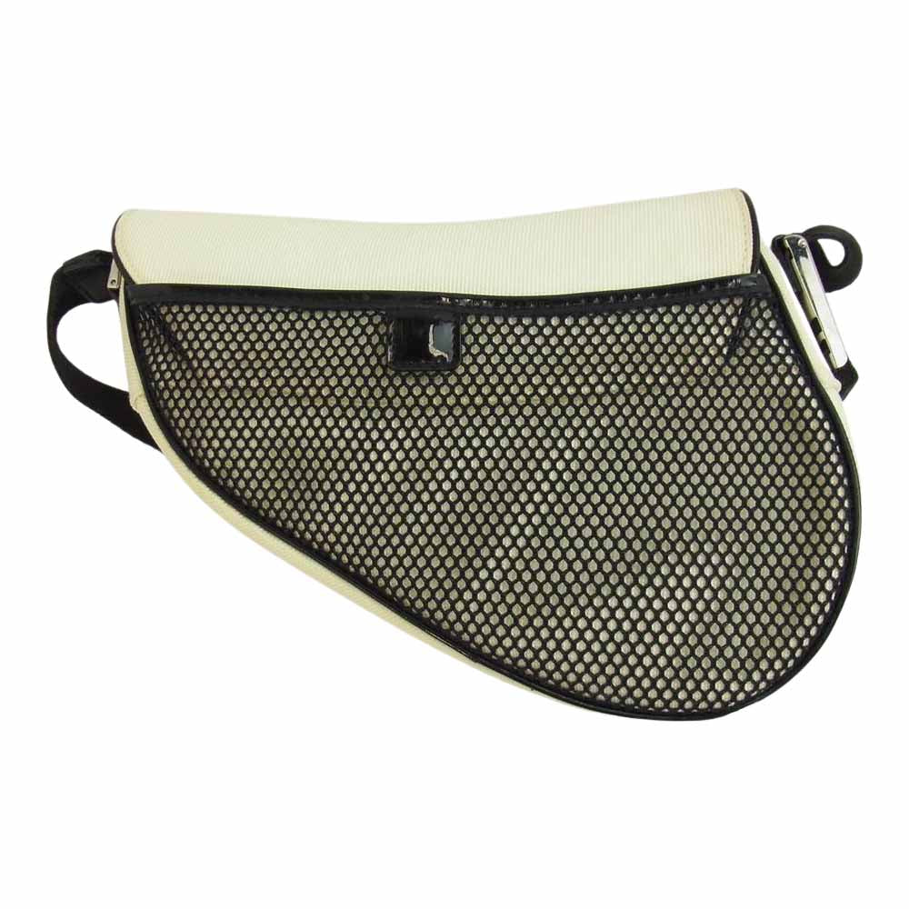 Christian Dior クリスチャンディオール サドルバッグ クリーム系【中古】
