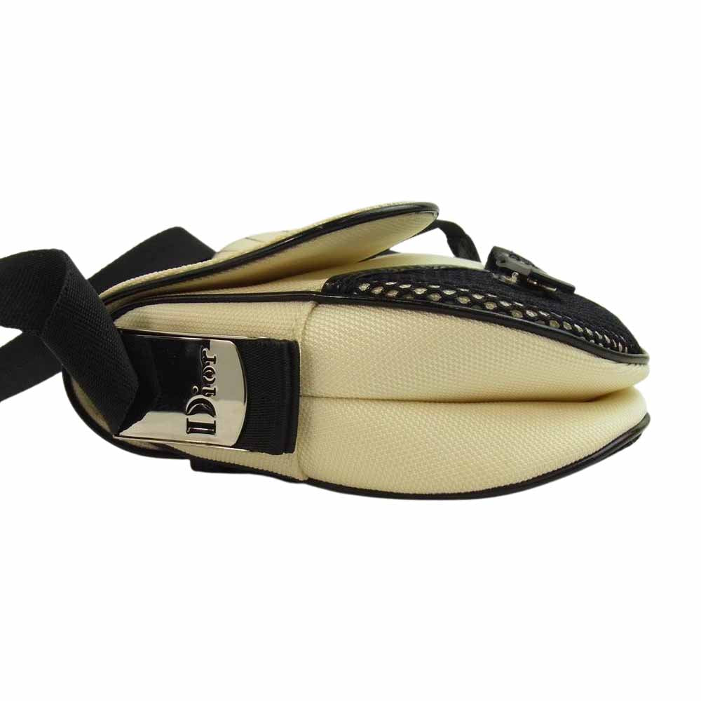 Christian Dior クリスチャンディオール サドルバッグ クリーム系【中古】