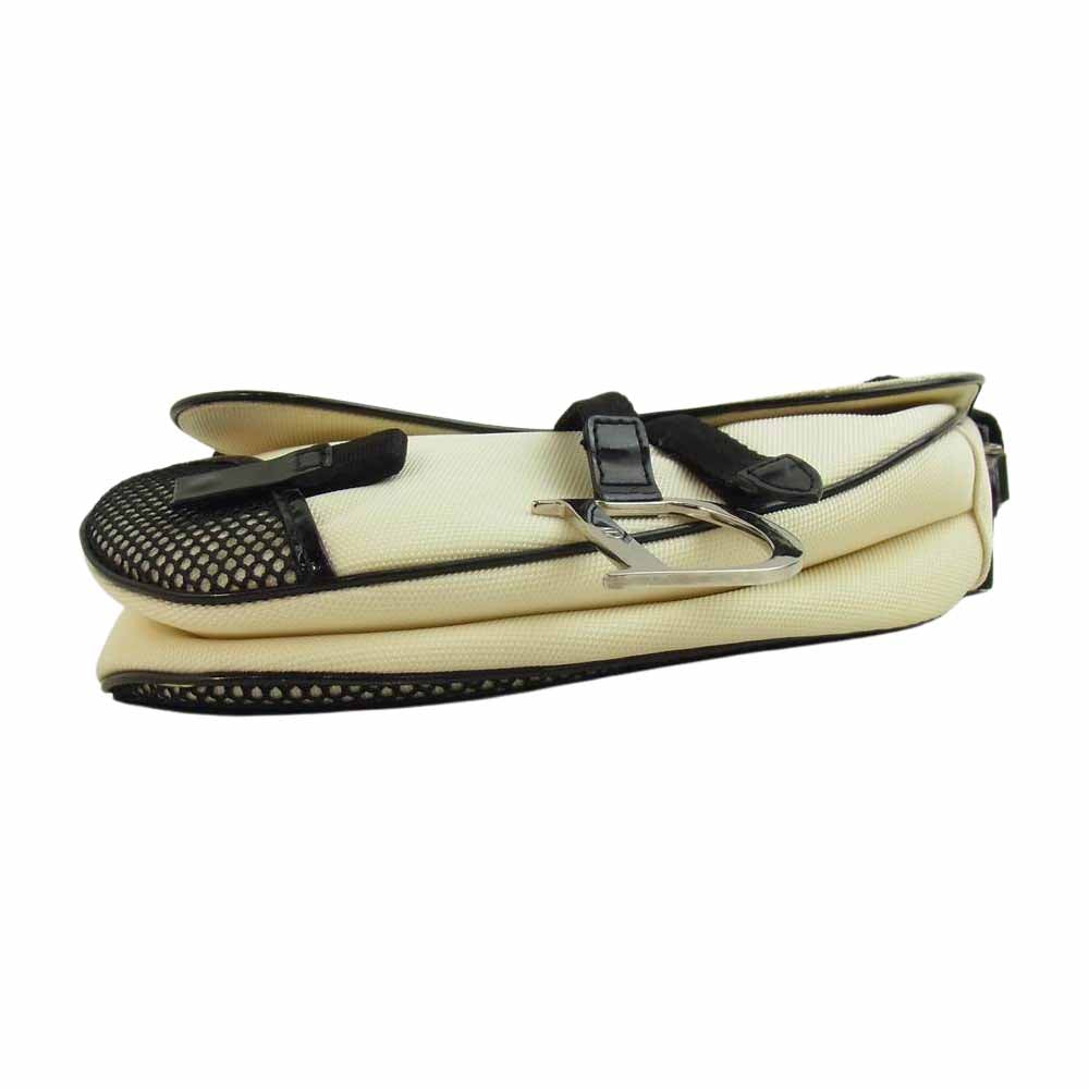 Christian Dior クリスチャンディオール サドルバッグ クリーム系【中古】