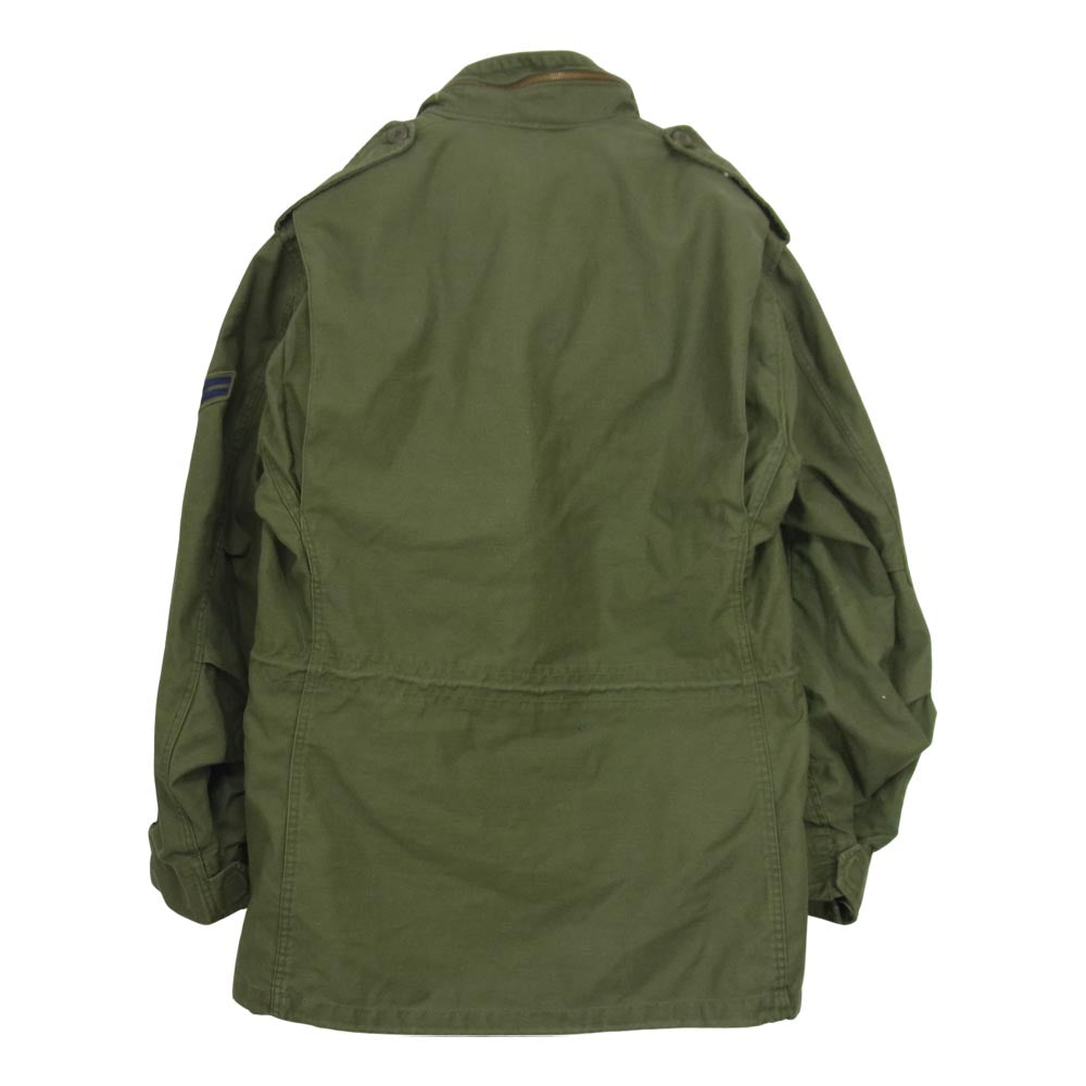 アメリカ軍 80s M-65 フィールド ジャケット カーキ系 M【中古】