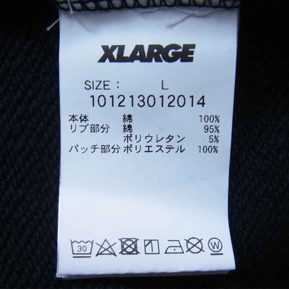 エクストララージ 101213012014 SLANTED OG PATCHED HOODED SWEAT スランテッド OG パッチ スウェット パーカー ブラック系 L【中古】