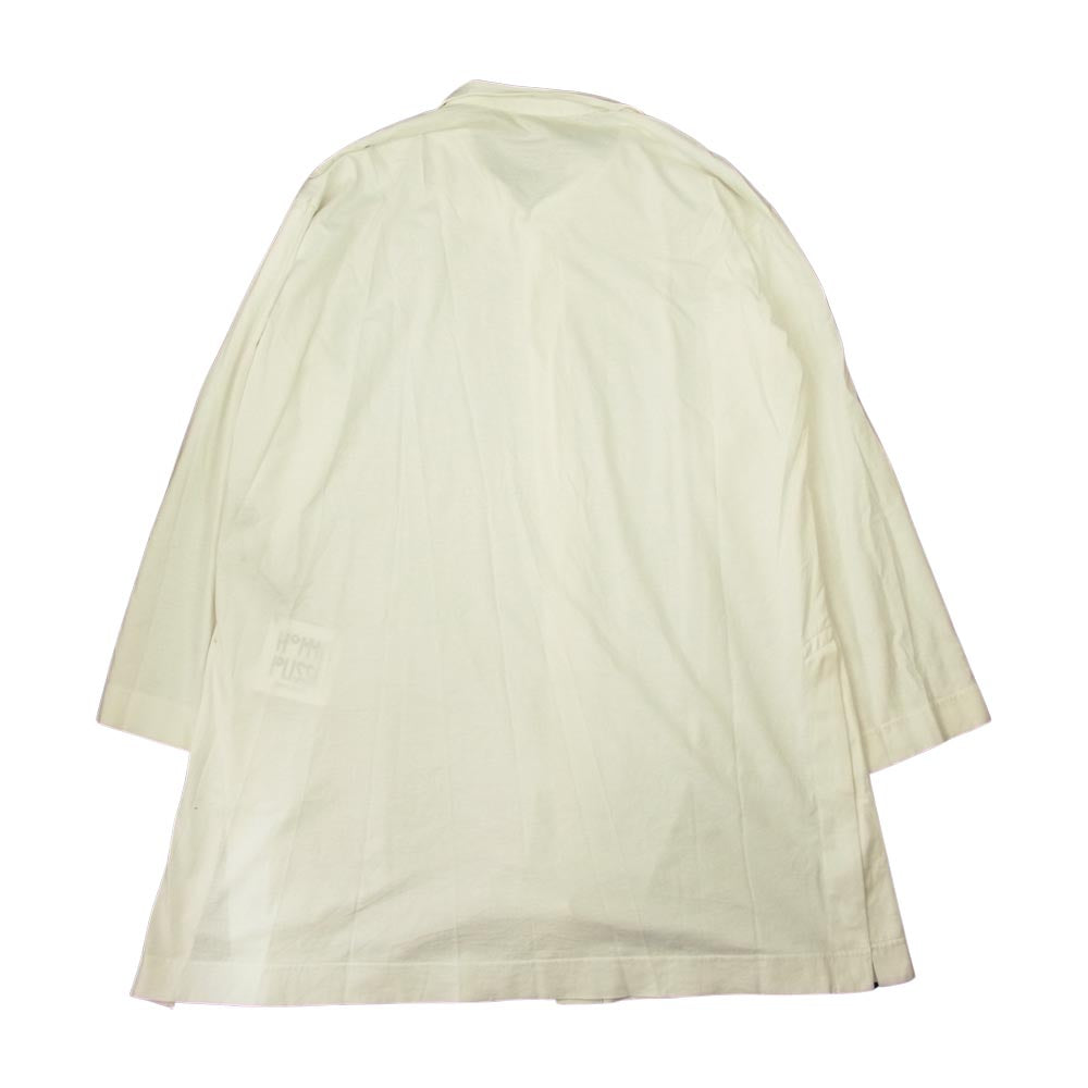 ISSEY MIYAKE イッセイミヤケ HOMME PLISSE オムプリッセ HP13-JJ206 JERSEY SHIRT コンパクトヤーン ロング シャツ ホワイト系 1【中古】