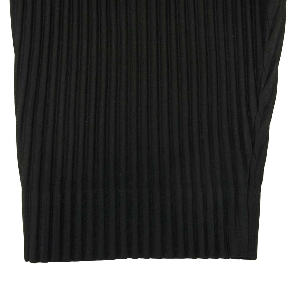 ISSEY MIYAKE イッセイミヤケ HOMME PLISSE オムプリッセ HP13JF117 PLEATS JERSEY プリーツ加工 テーパード イージーパンツ ブラック系 3【中古】