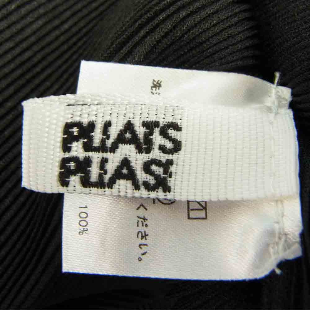 PLEATS PLEASE プリーツプリーズ イッセイミヤケ ISSEY MIYAKE イッセイミヤケ PP01FK302 ボトルネック ノースリーブ カットソー ブラック系 3【美品】【中古】