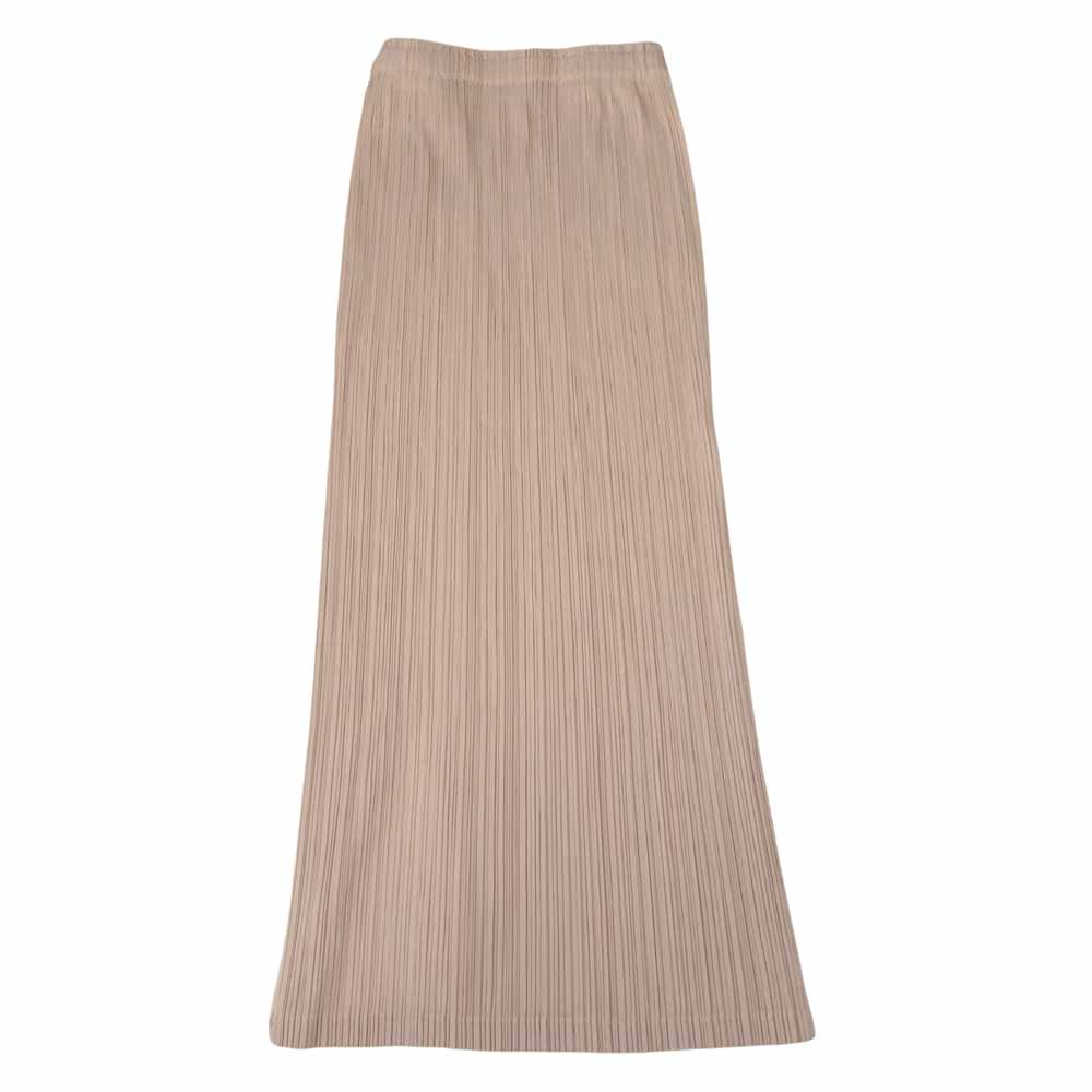 ISSEY MIYAKE イッセイミヤケ PLEATS PLEASE プリーツプリーズ LONG SKIRT PP11-JG435 プリーツ加工 ロング スカート ピンク系 3【美品】【中古】