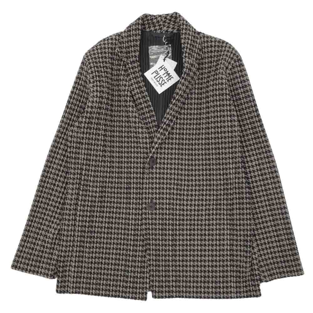 ISSEY MIYAKE イッセイミヤケ HOMME PLISSE オムプリッセ 21AW HP13JD185 CHIDORI 千鳥格子 プリーツ加工 ジャケット マルチカラー系 2【新古品】【未使用】【中古】