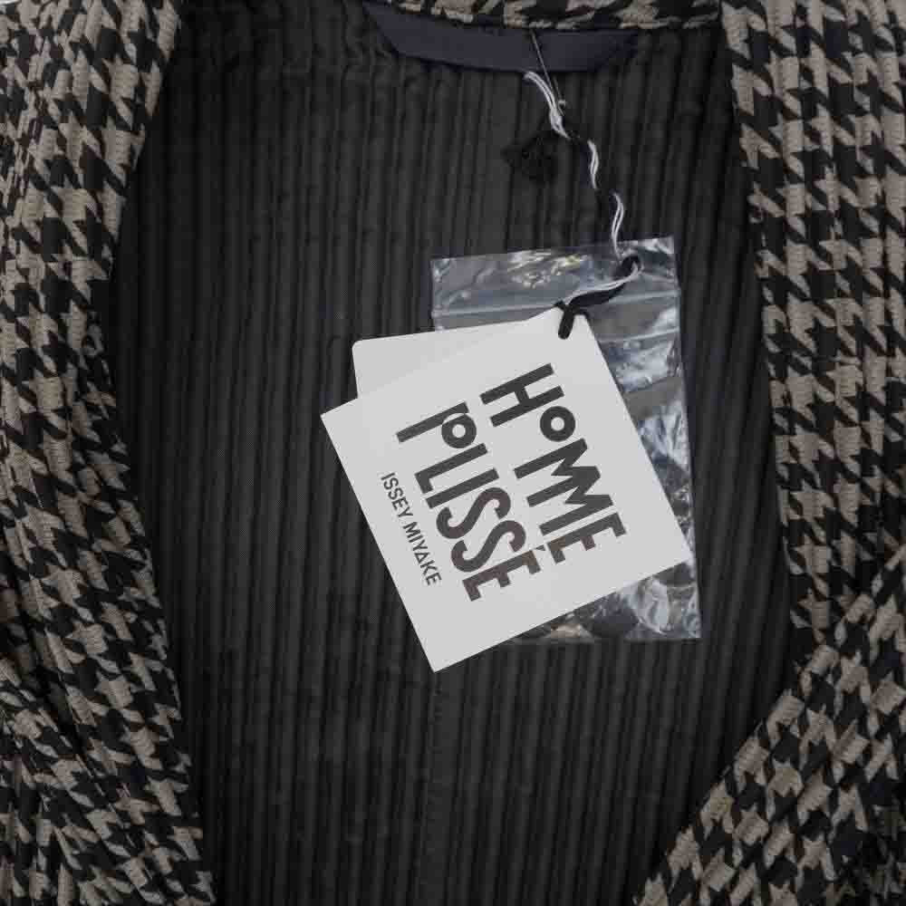 ISSEY MIYAKE イッセイミヤケ HOMME PLISSE オムプリッセ 21AW HP13JD185 CHIDORI 千鳥格子 プリーツ加工 ジャケット マルチカラー系 2【新古品】【未使用】【中古】