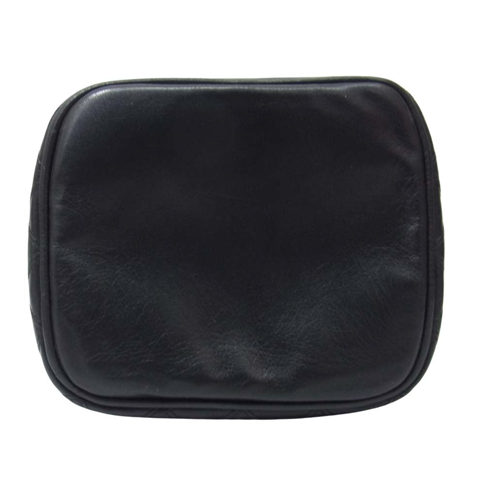 CHANEL シャネル ビコローレ ラムスキン バニティバッグ ブラック系【中古】