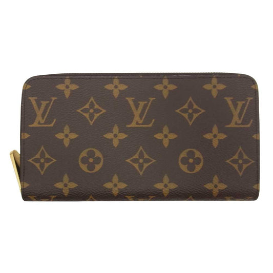 LOUIS VUITTON ルイ・ヴィトン M41895 モノグラム ジッピー ウォレット ブラウン系【極上美品】【中古】