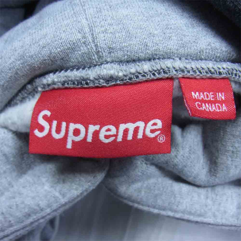 Supreme シュプリーム 21AW S Logo Hooded Sweatshirt Sロゴ スプリット フーデッド スウェット プルオーバーパーカー グレー系 L【中古】