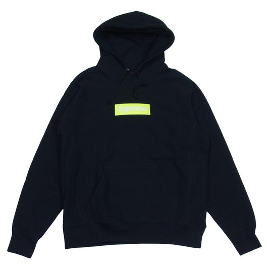 Supreme シュプリーム 17AW Box Logo Hooded Sweatshirt ボックスロゴ フーデッド スウェット プルオーバーパーカー ブラック系 M【中古】
