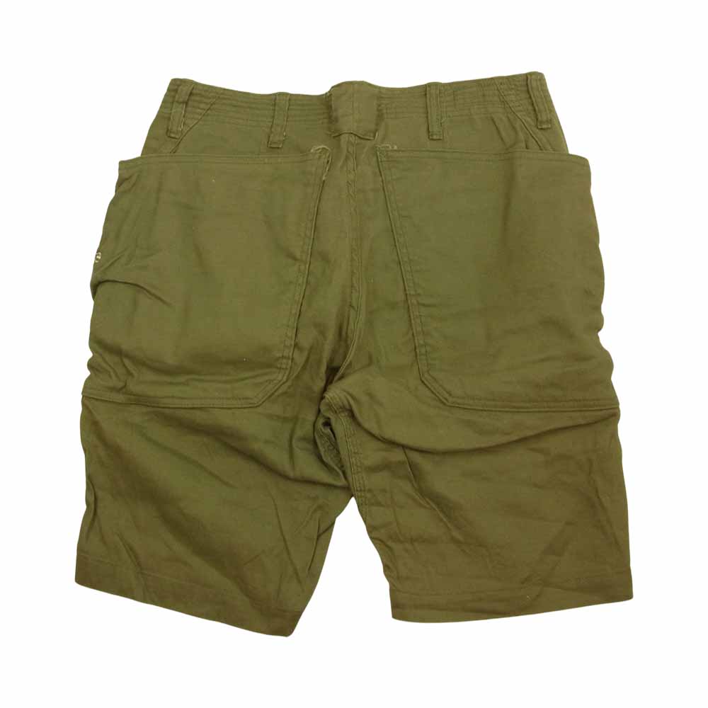 SASAFRAS ササフラス FALL LEAF PANTS 1/2 フォールリーフ ハーフパンツ ショーツ カーキ カーキ系 M【中古】