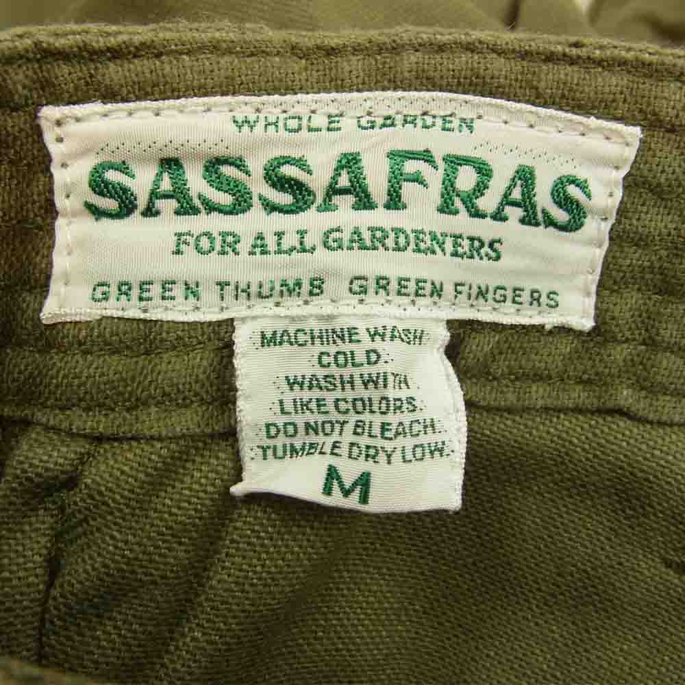 SASAFRAS ササフラス FALL LEAF PANTS 1/2 フォールリーフ ハーフパンツ ショーツ カーキ カーキ系 M【中古】
