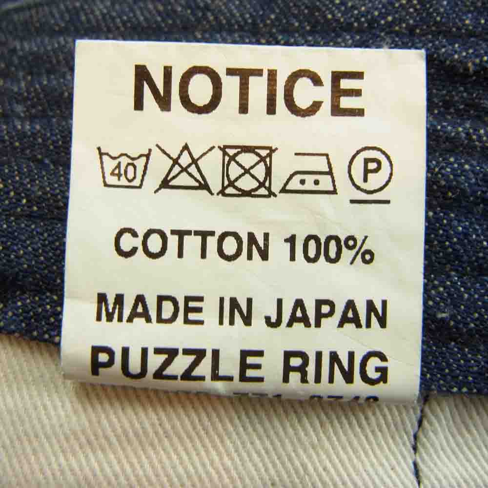 SASAFRAS ササフラス Sprayer Pant 1/2 スプレイヤー デニム テーパード パンツ インディゴブルー系 S【中古】