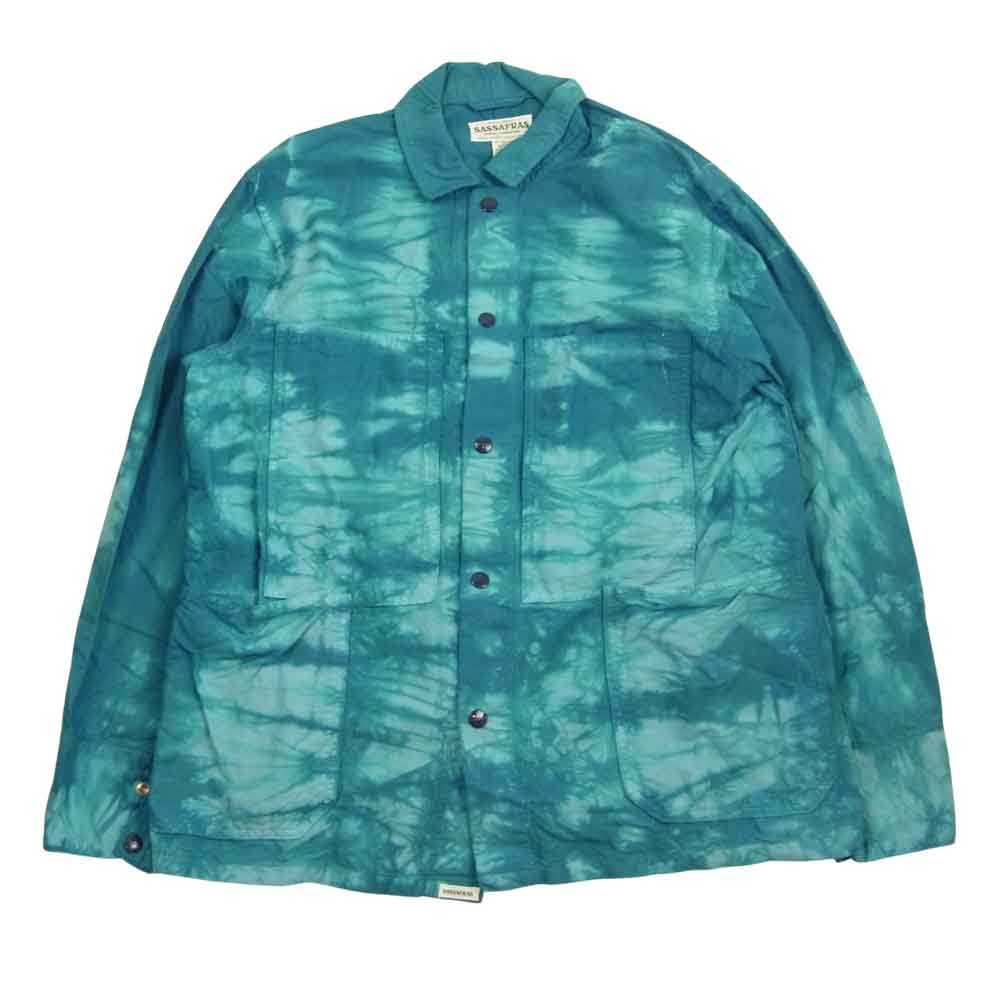 SASAFRAS ササフラス Transplant Jacket タイダイ トランスプラント ジャケット ブルー系 M【中古】