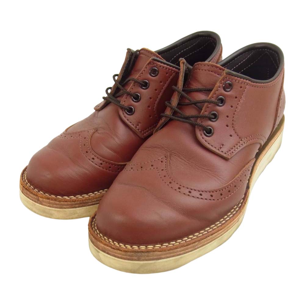 WESCO ウエスコ Custom JH Classics カスタム ジョンヘンリー クラシック ウィングチップ レザー シューズ ブラウン系 8 E【中古】