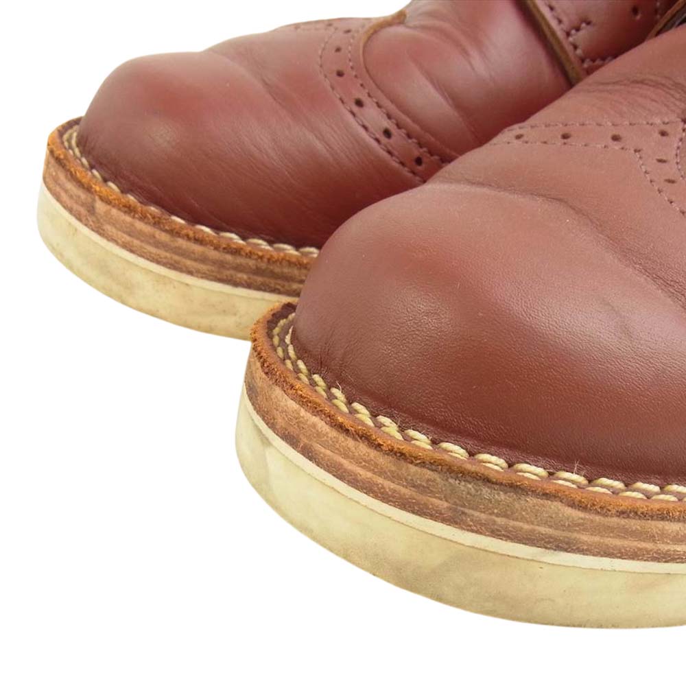 WESCO ウエスコ Custom JH Classics カスタム ジョンヘンリー クラシック ウィングチップ レザー シューズ ブラウン系 8 E【中古】