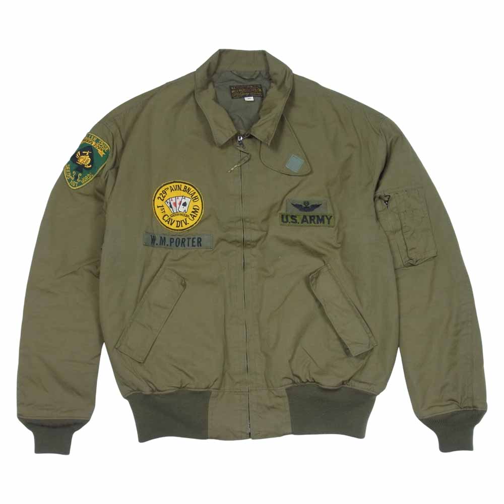 Buzz Rickson's バズリクソンズ BRI14862 29th Aviation Battalion パッチ ヘリクルー ジャケット カーキ系 40【美品】【中古】