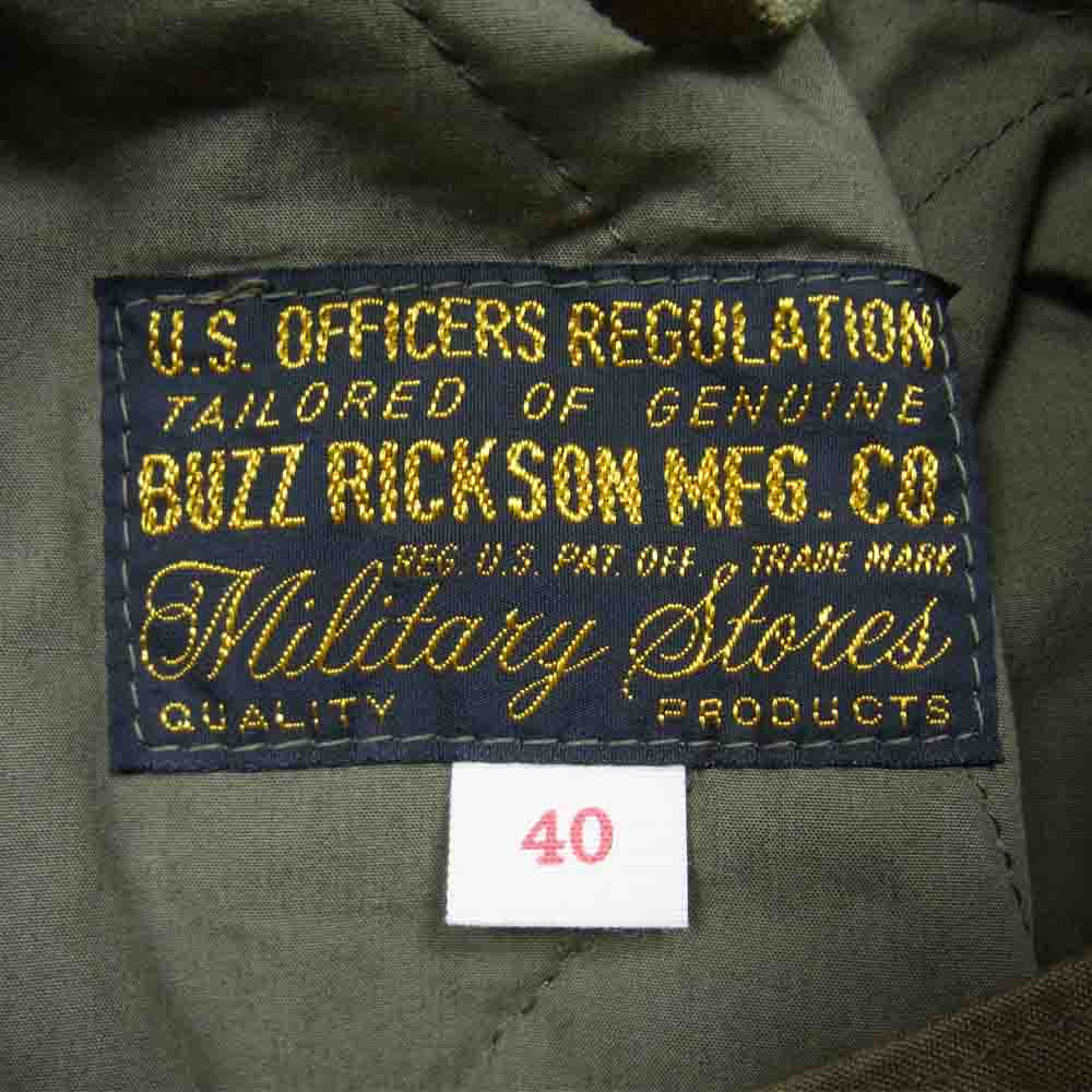 Buzz Rickson's バズリクソンズ BRI14862 29th Aviation Battalion パッチ ヘリクルー ジャケット カーキ系 40【美品】【中古】