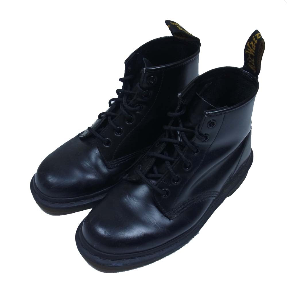 Dr.Martens ドクターマーチン 6ホール レースアップ ブーツ ブラック系 US7【中古】