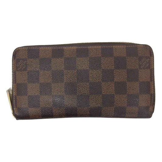 LOUIS VUITTON ルイ・ヴィトン N60015 ダミエ ジッピーウォレット ブラウン系【中古】