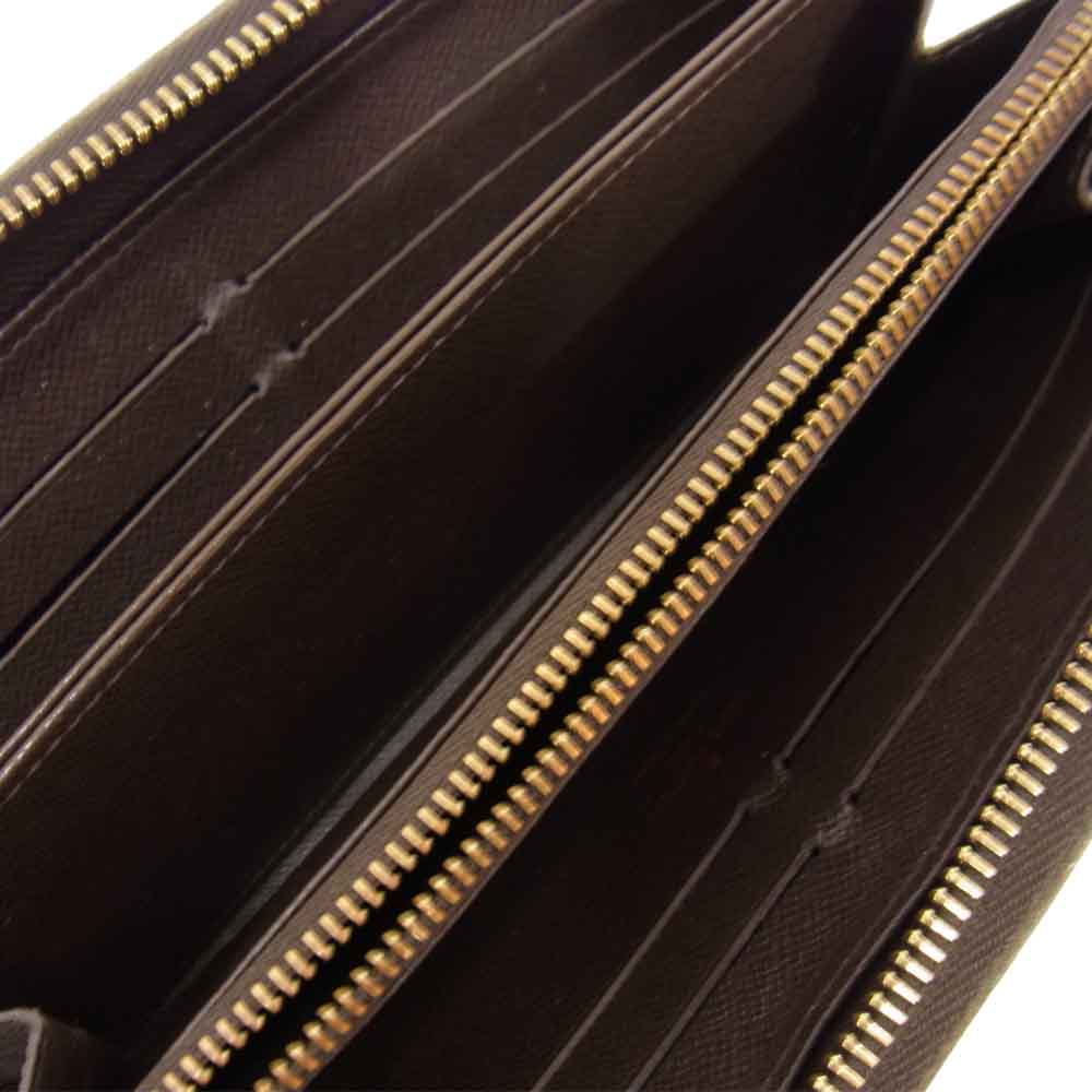 LOUIS VUITTON ルイ・ヴィトン N60015 ダミエ ジッピーウォレット ブラウン系【中古】