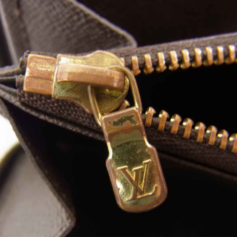 LOUIS VUITTON ルイ・ヴィトン N60015 ダミエ ジッピーウォレット ブラウン系【中古】