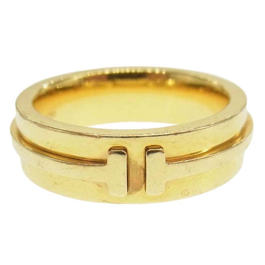 TIFFANY&Co. ティファニー K18 750 T ナロー ゴールド系【中古】