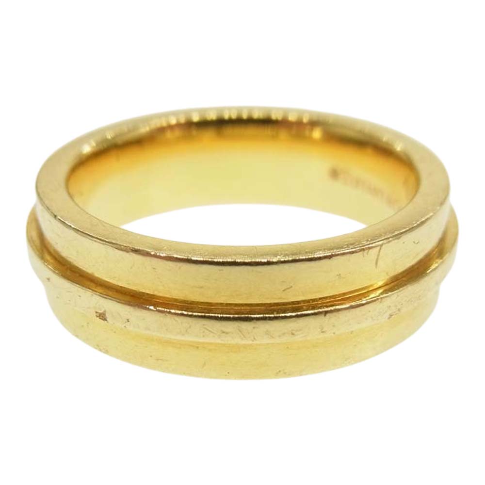TIFFANY&Co. ティファニー K18 750 T ナロー ゴールド系【中古】