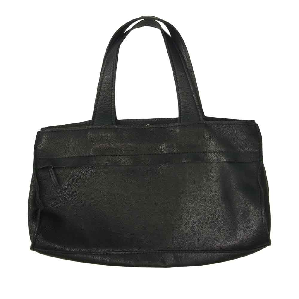Yohji Yamamoto ヨウジヤマモト Cowhide boston bag カウハイド レザー ボストンバッグ  ブラック系【美品】【中古】
