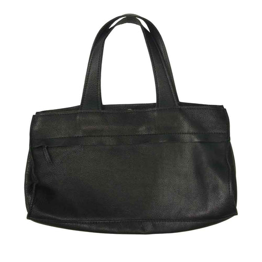 Yohji Yamamoto ヨウジヤマモト Cowhide boston bag カウハイド レザー ボストンバッグ  ブラック系【美品】【中古】