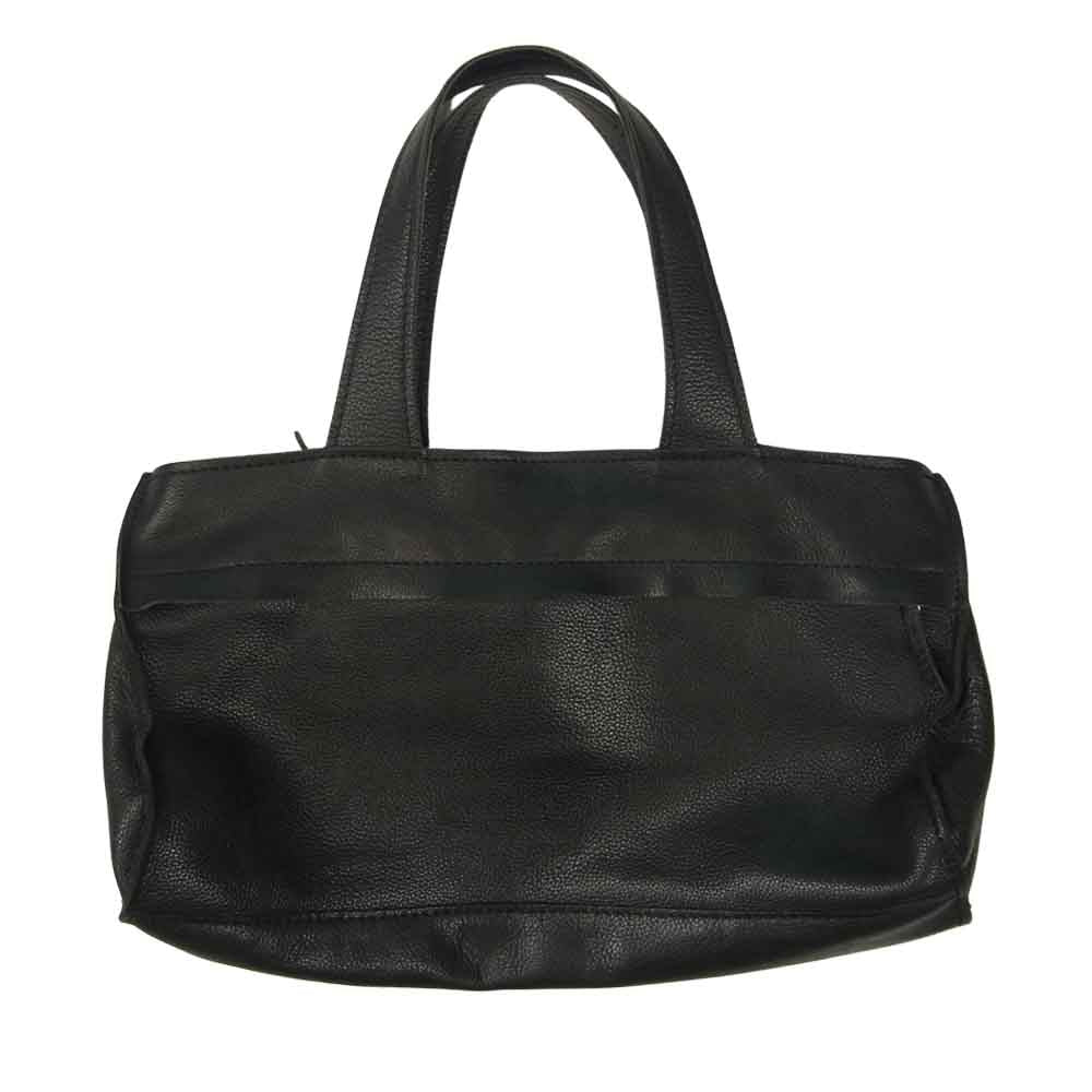 Yohji Yamamoto ヨウジヤマモト Cowhide boston bag カウハイド レザー ボストンバッグ  ブラック系【美品】【中古】